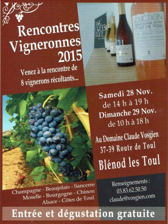 rencontre vigneronne 2015